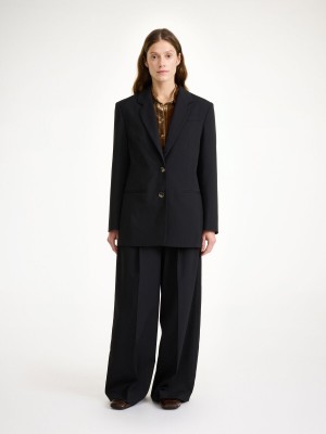 Blezery By Malene Birger Ophie Single-breasted Czarne | PL_BB98095