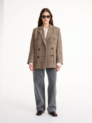 Blezery By Malene Birger Railey Double-breasted Autumn check | PL_BB32334