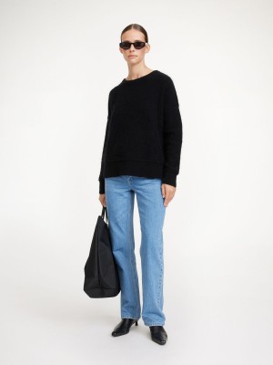 Dzianina By Malene Birger Biagiorms Sweater Czarne | PL_BB94726