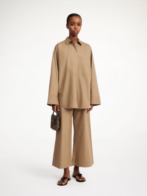 Koszule By Malene Birger Derris Organic Cotton Shitake | PL_BB96097