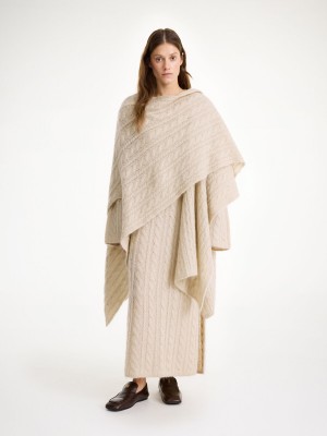 Kurtki By Malene Birger Kassillas Wool-blend Oyster Gray | PL_BB92828