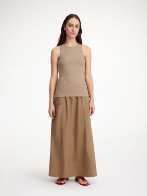 Najfatalniejszy By Malene Birger Amani Organic Cotton Tank Nomad | PL_BB38282