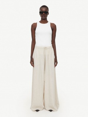 Najfatalniejszy By Malene Birger Amani Tank Białe | PL_BB98173