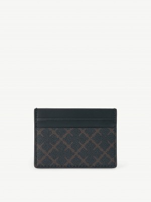 Portfele i wizytowniki By Malene Birger Elia Printed Cardholder Ciemny | PL_BB98425