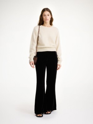 Portki By Malene Birger Amores High-waisted Czarne | PL_BB95705
