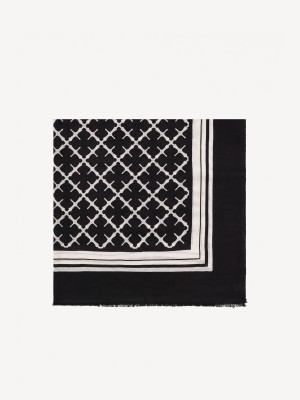 Szaliki By Malene Birger Cornelis Wool Czarne | PL_BB58120