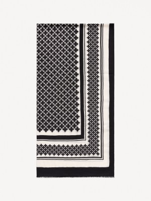 Szaliki By Malene Birger Julee Wool Czarne | PL_BB48081