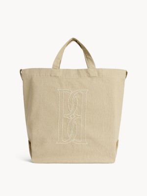 Torby By Malene Birger Shayan Organic Cotton Tote Oyster Gray | PL_BB80348